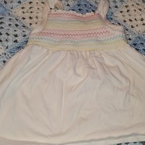 White embroidered tank